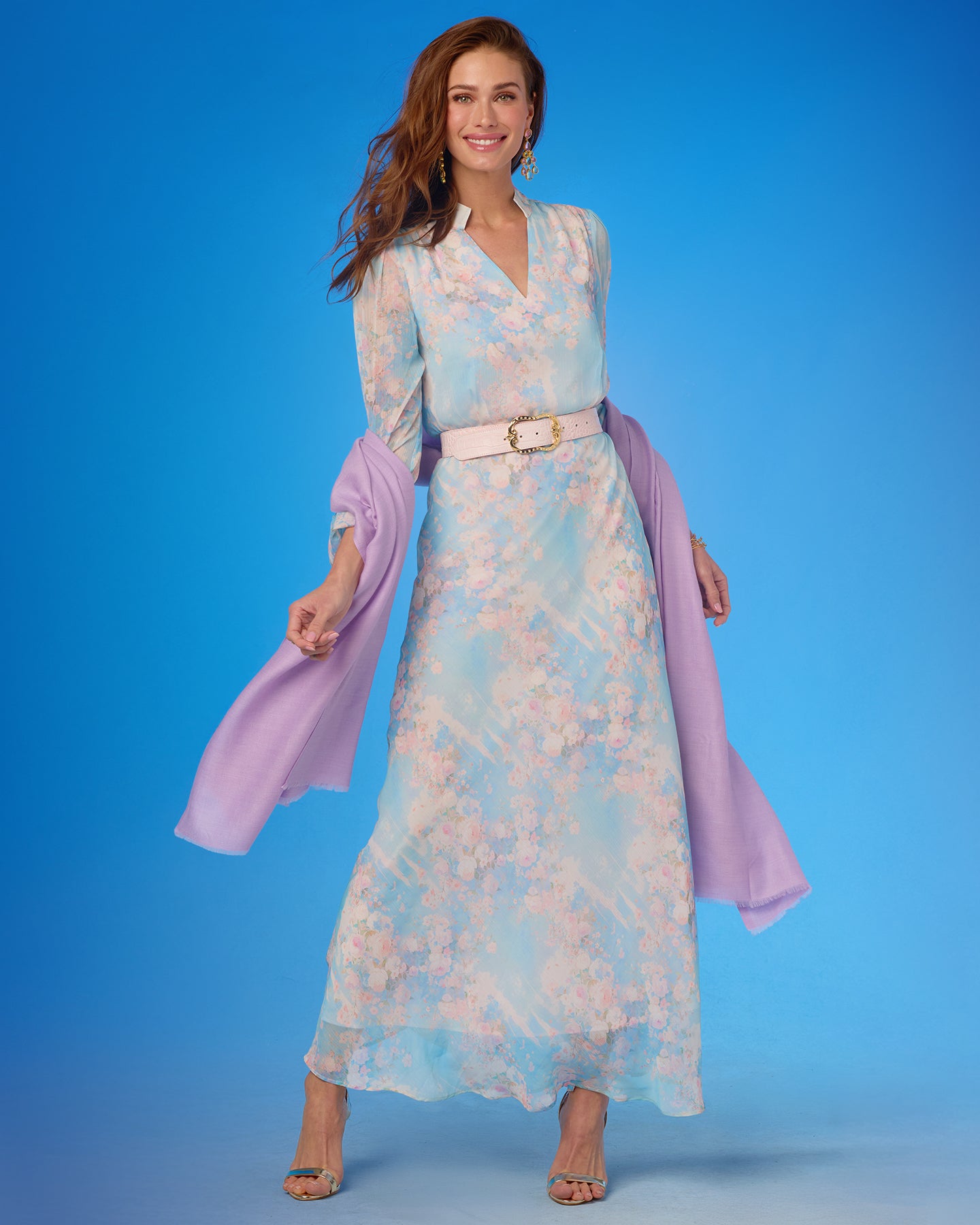 Josephine Pashmina Shawl in Lilac