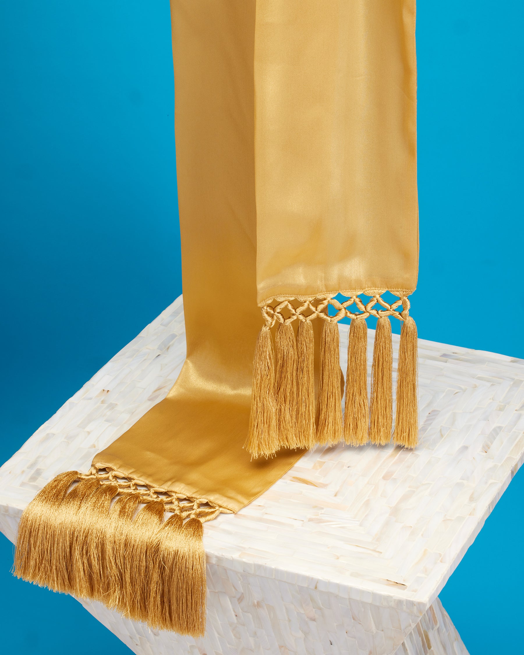 Cosima Sash Belt in Pale Gold Shimmer Cosima Sash Belt in Pale Gold Shimmer