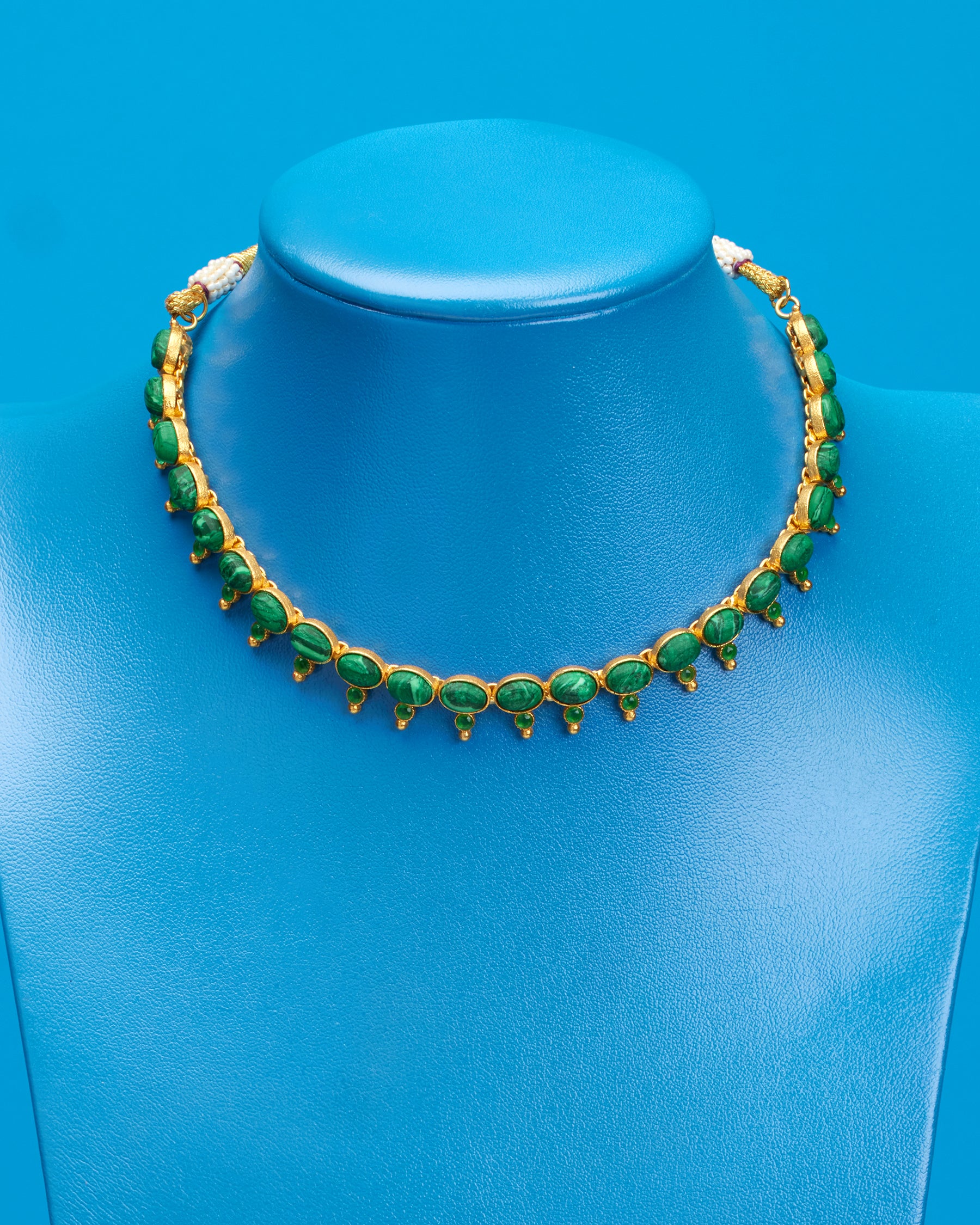 Cora Malachite Green String Necklace