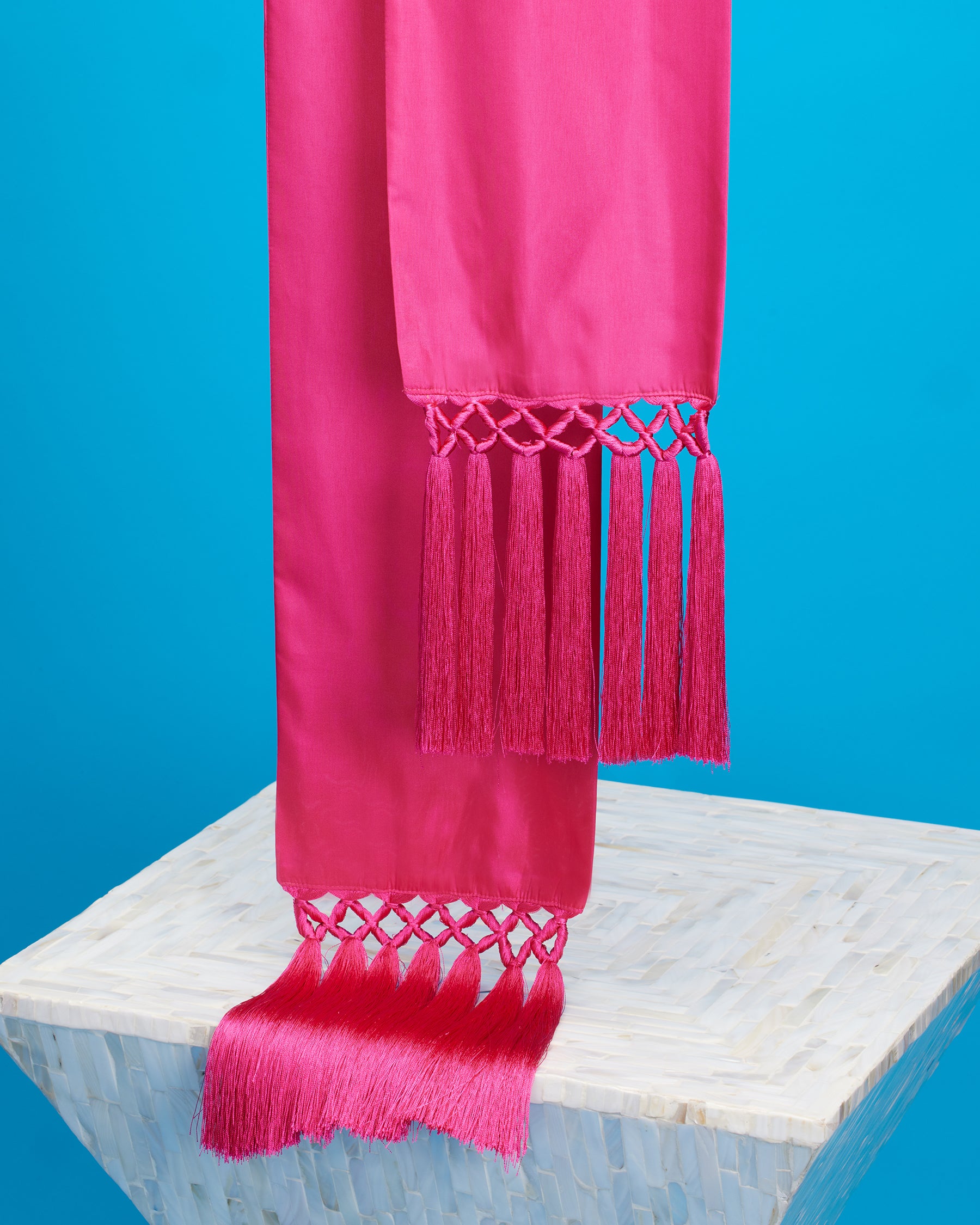 Cosima Sash Belt in Fuchsia