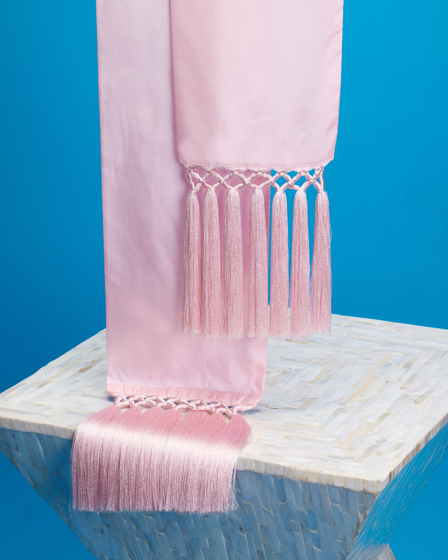 blush pink sash for dress Light Pink wedding dress belt 100 inches long Pink satin bridesmaid sash Wide bridal sash belt