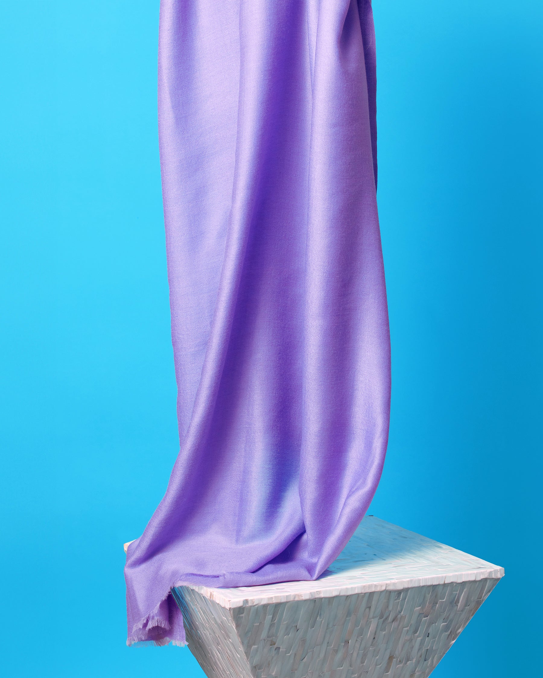 Josephine Pashmina Shawl in Bright Lavender-Still Life