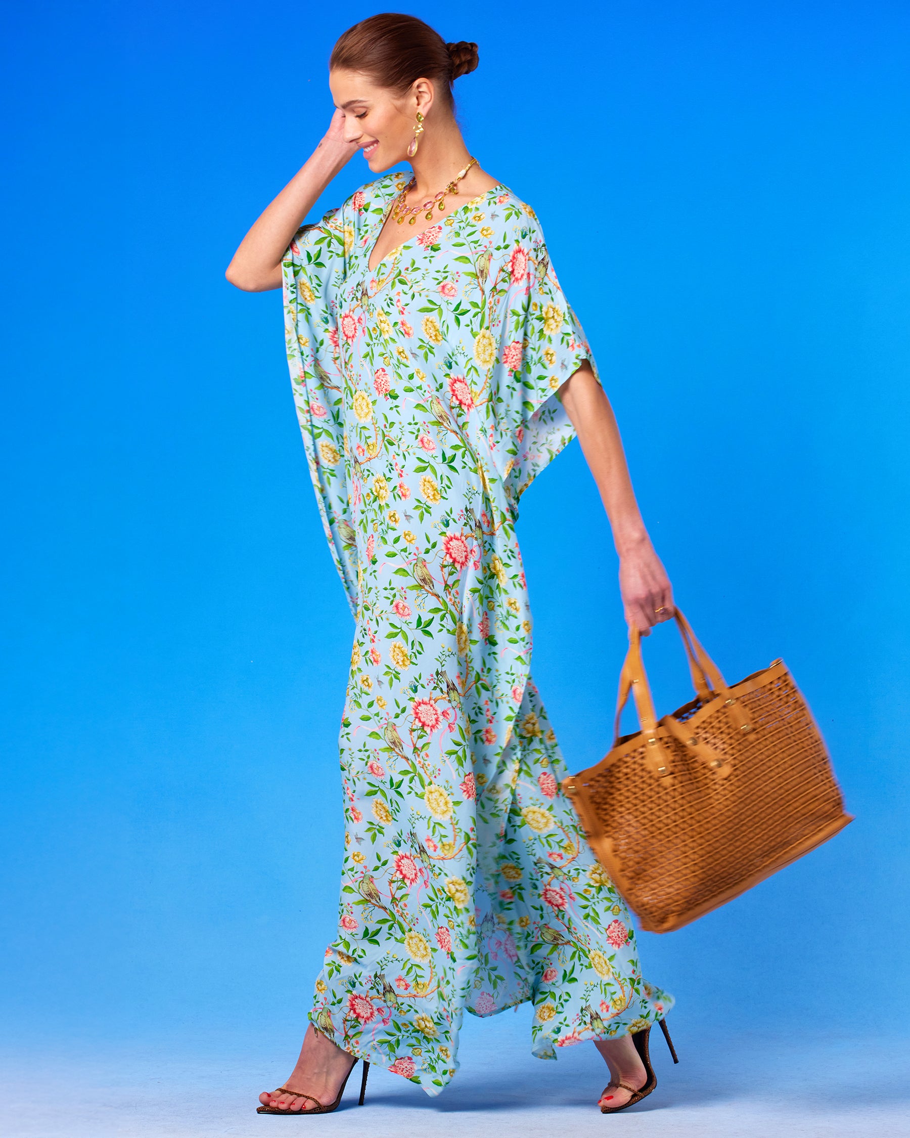 Kallista Kaftan in Antibes Florals
