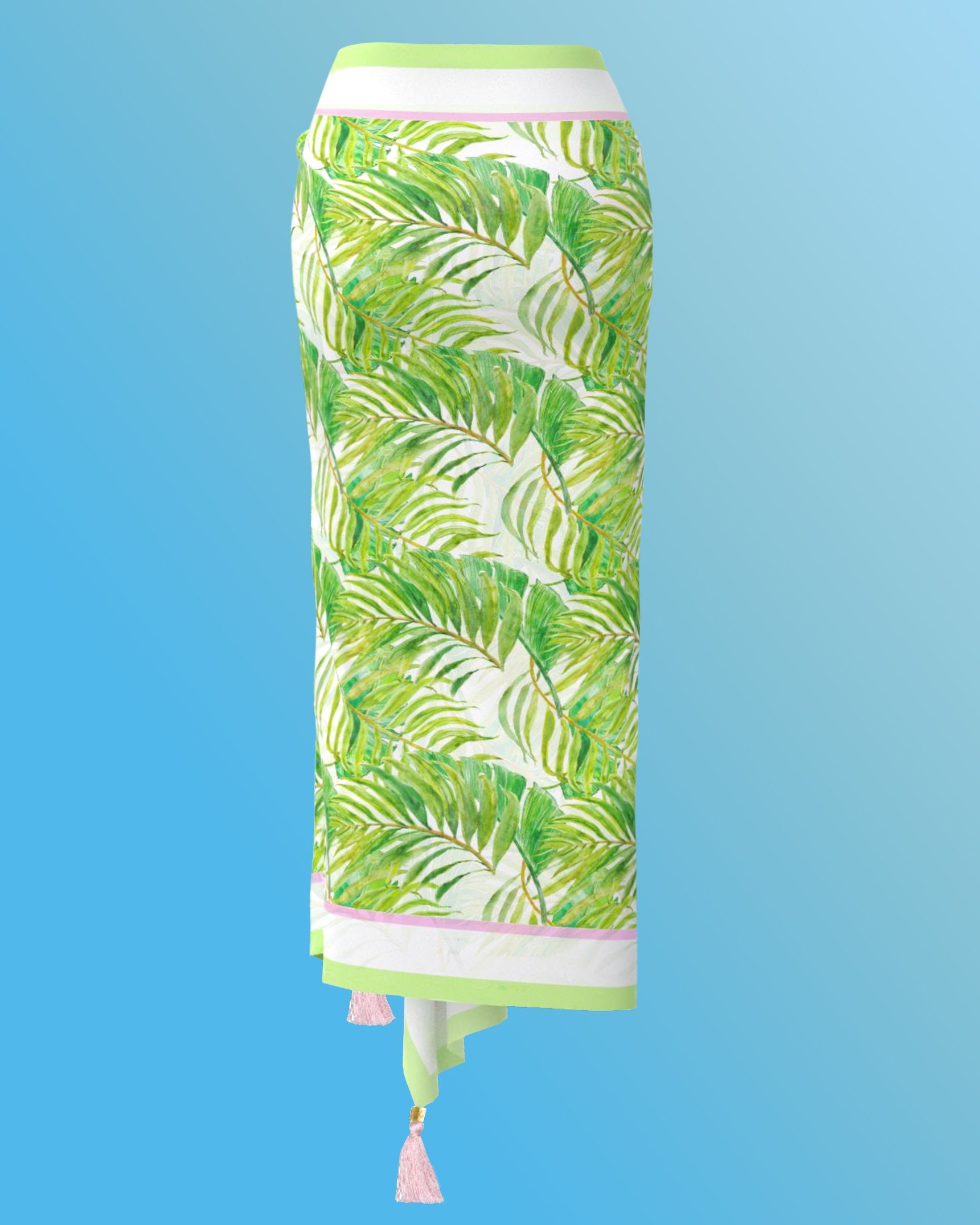 Ashley Pareo in Palm Print-Back