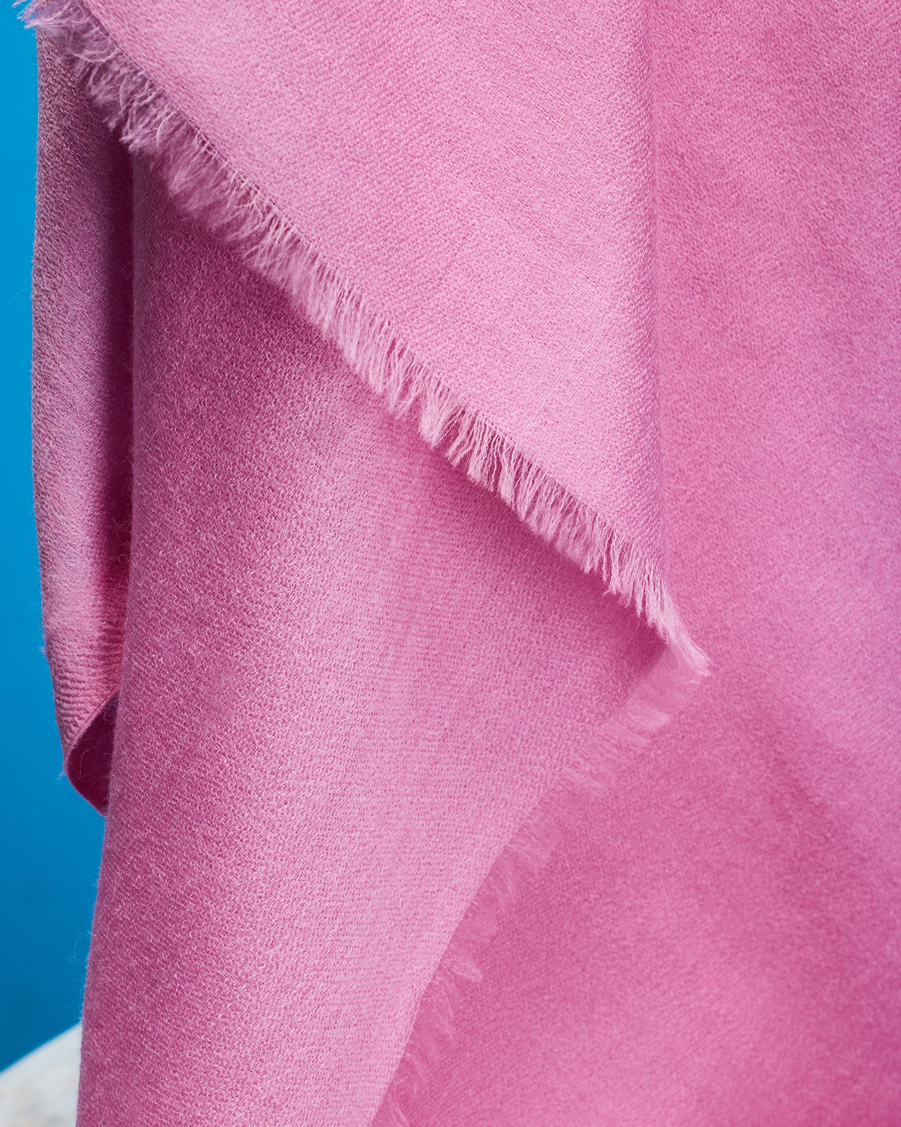 Josephine Pashmina Shawl in Dusky Rose-Closeup