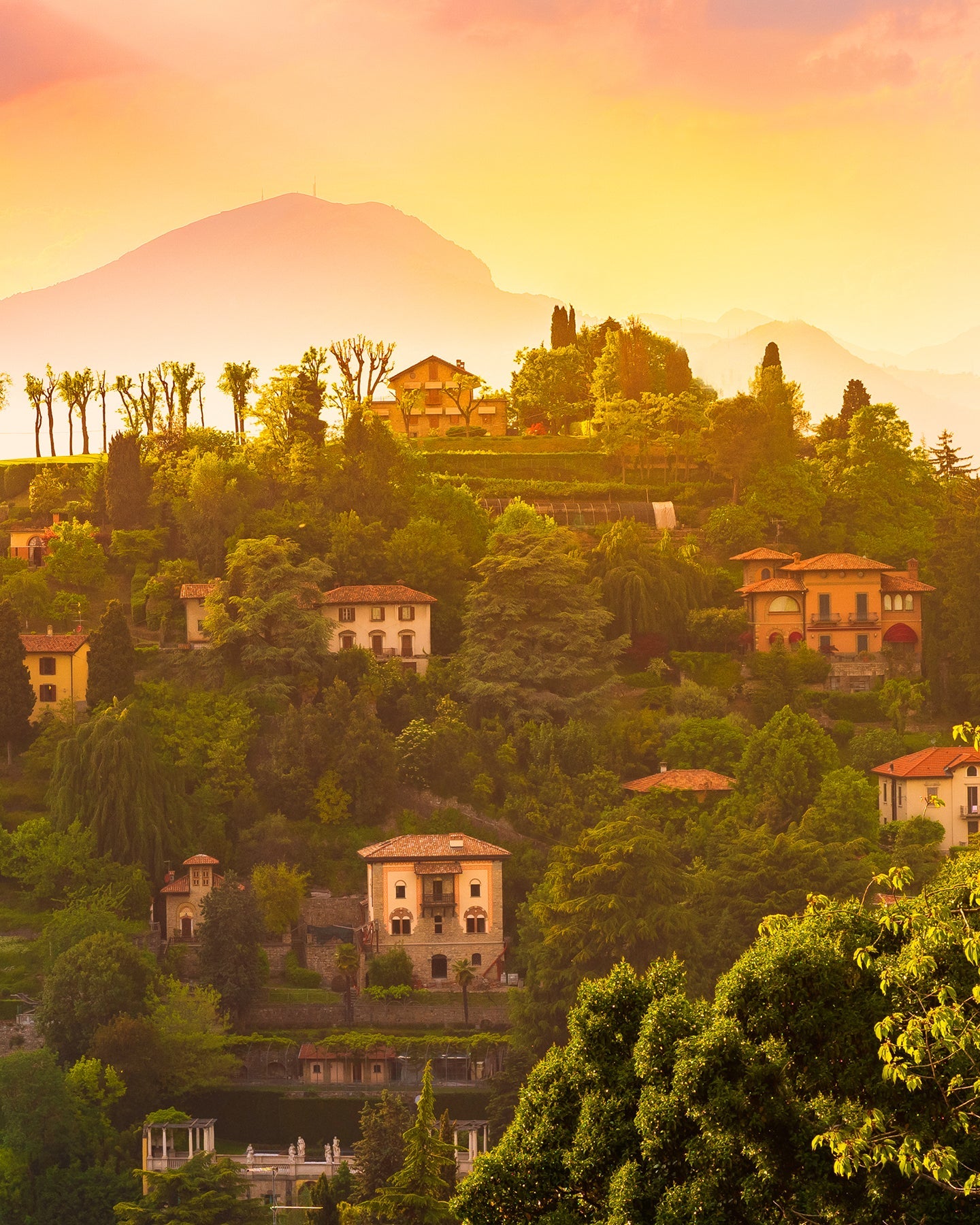 The town of Bergamo, Italy where NicoBlu belts are made