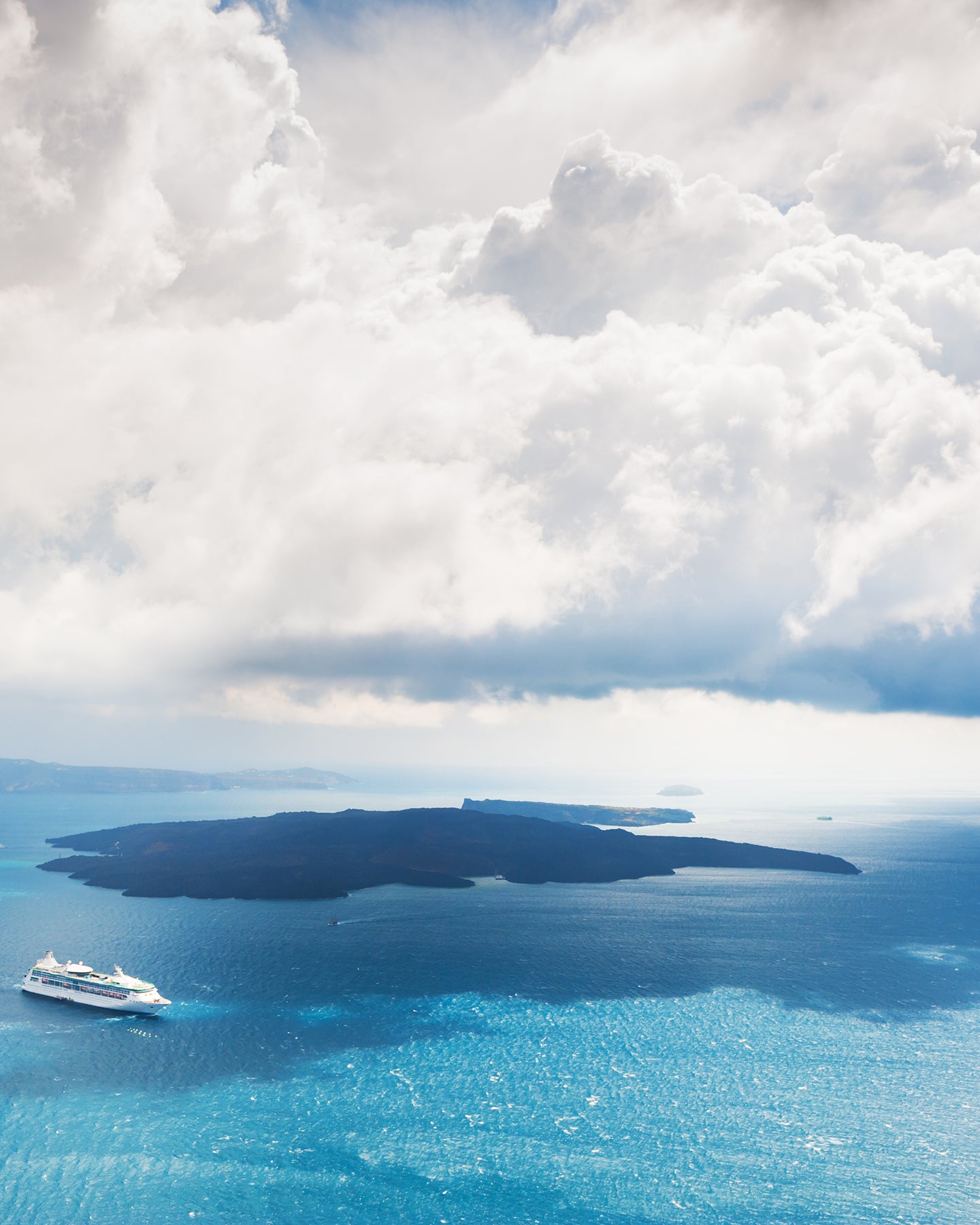 Scenery of Santorini that inspired the Mykonos Blouse
