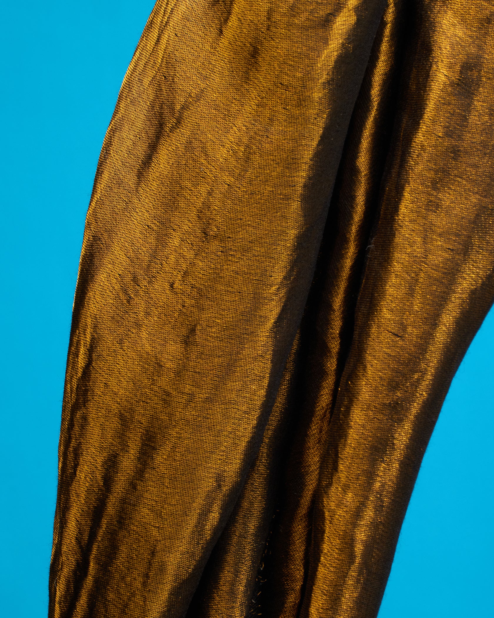 Josephine Reversible Pashmina Shawl in Gold Shimmer Night Sky-Detail