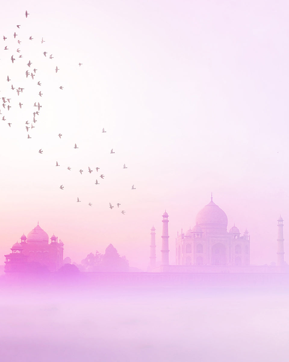 Jacaranda Tunic in Sunset Lavender and White Embroidery