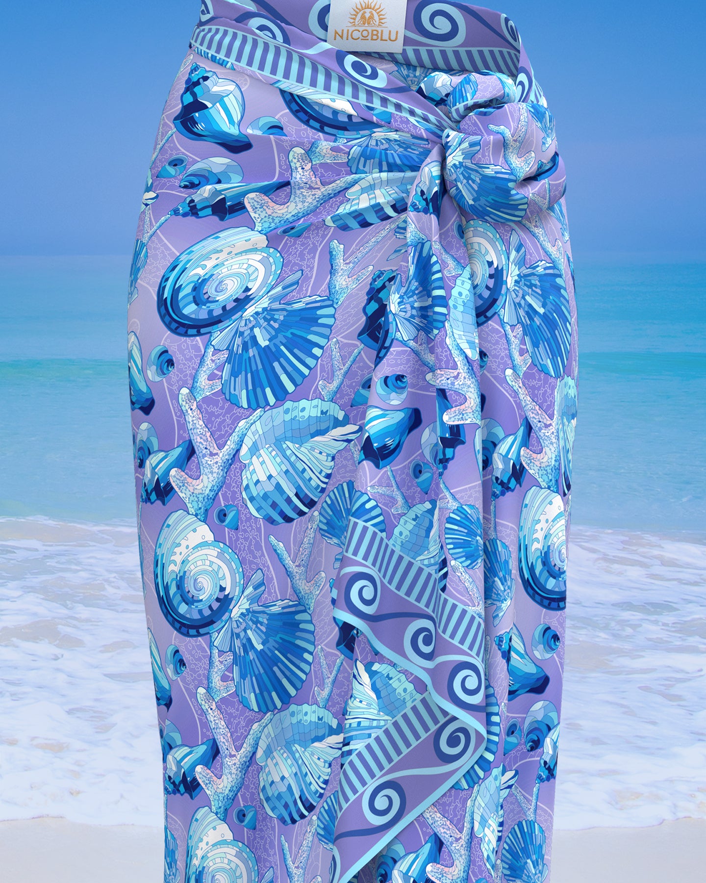 Bardot Seashell Pop Pareo closeup