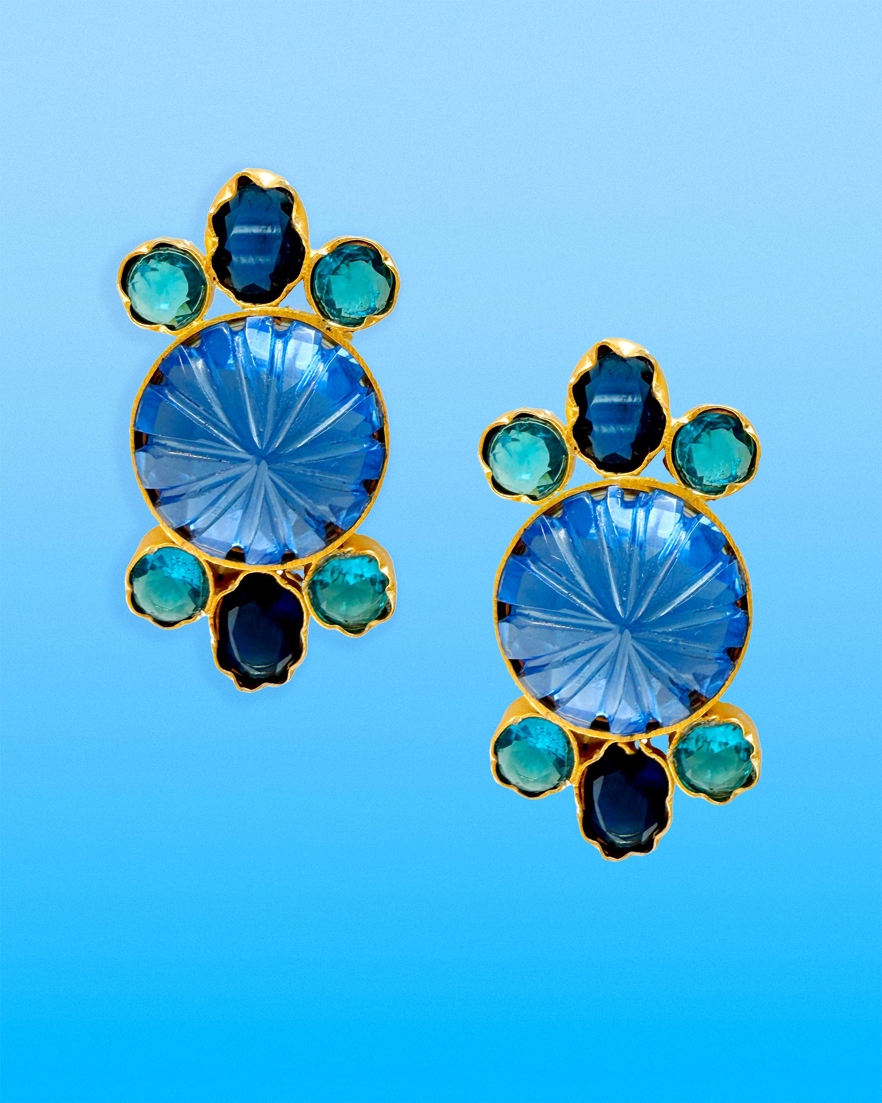 Bronwyn Earrings in Jodhpur Blues