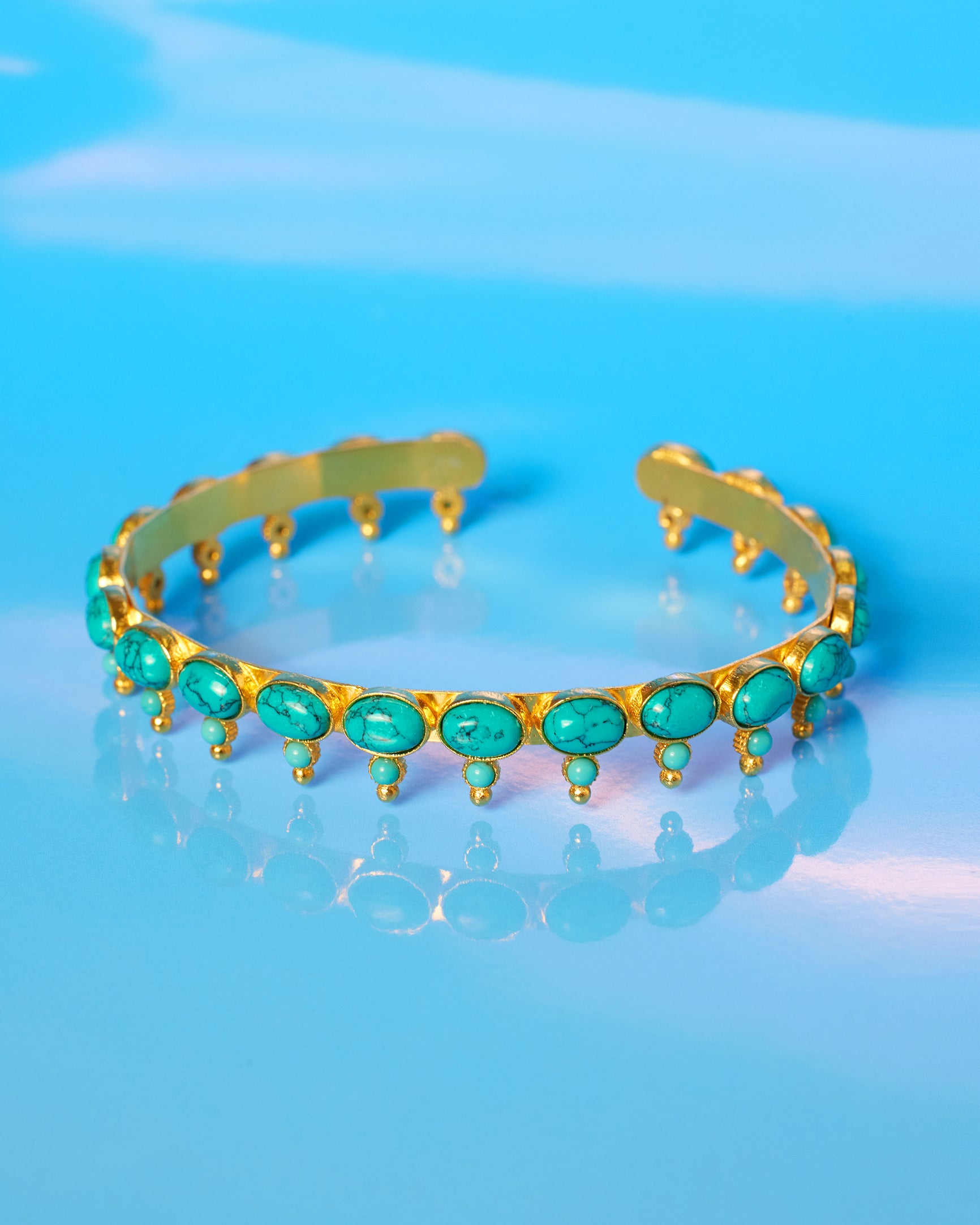 Cora Turquoise Blue Cuff Bracelet
