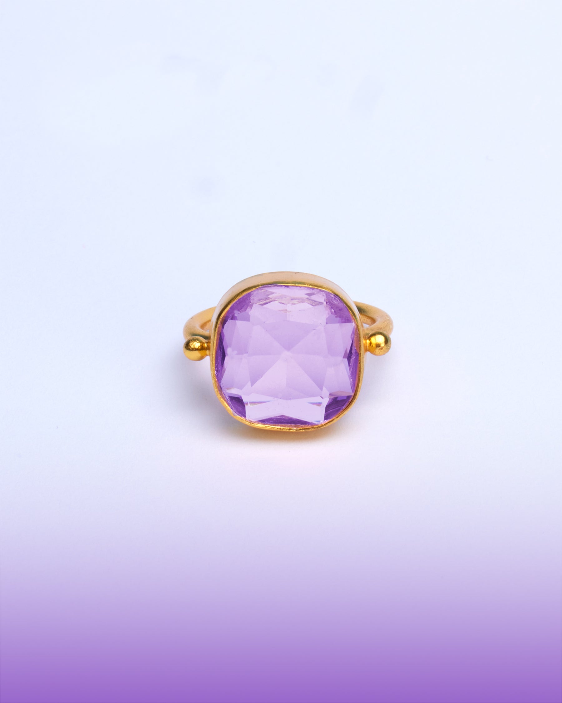 Darby Ring in Amethyst Lavender-Front View