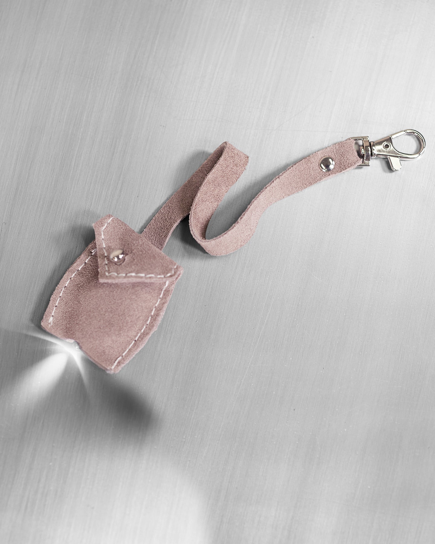 Marquise Paris Recontre Équestre Top Handle Shoulder Bag in Pastel Pink-Interior Flashlight