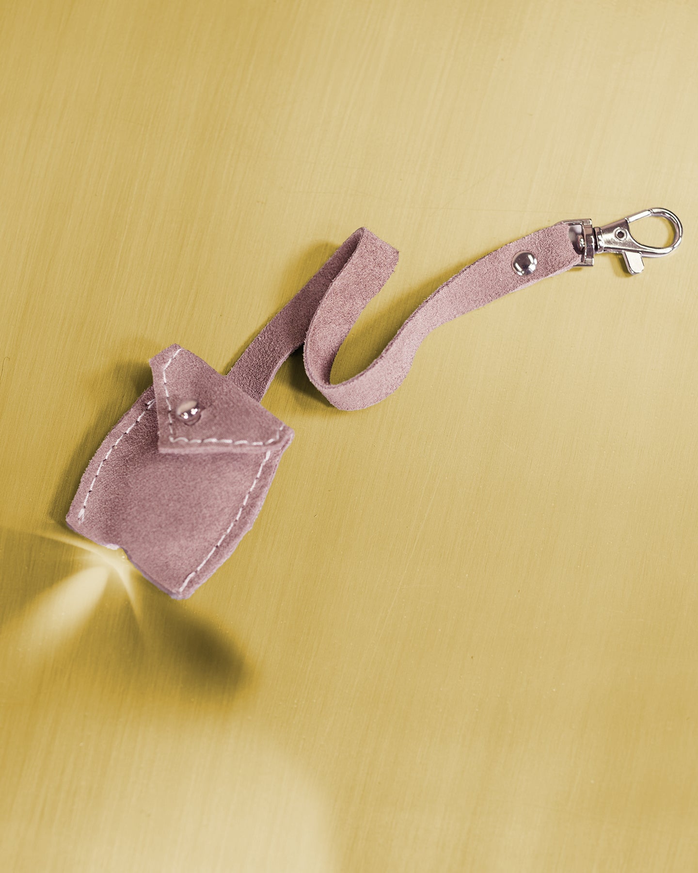 Marquise Paris Marquise Les Iris Top Handle Shoulder Bag in Pastel Pink-Interior flashlight