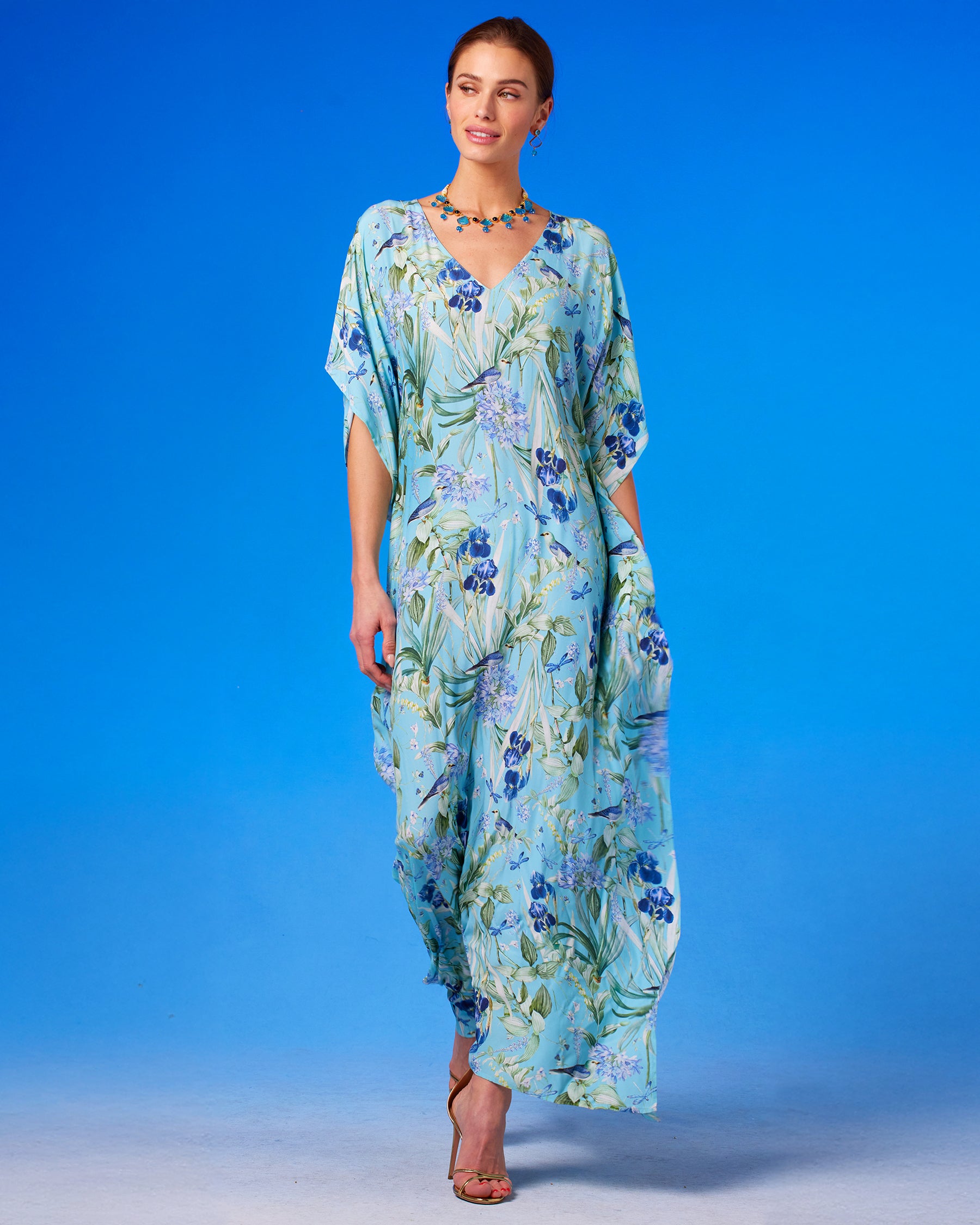 Evelyn Kaftan in Magical Garden front view