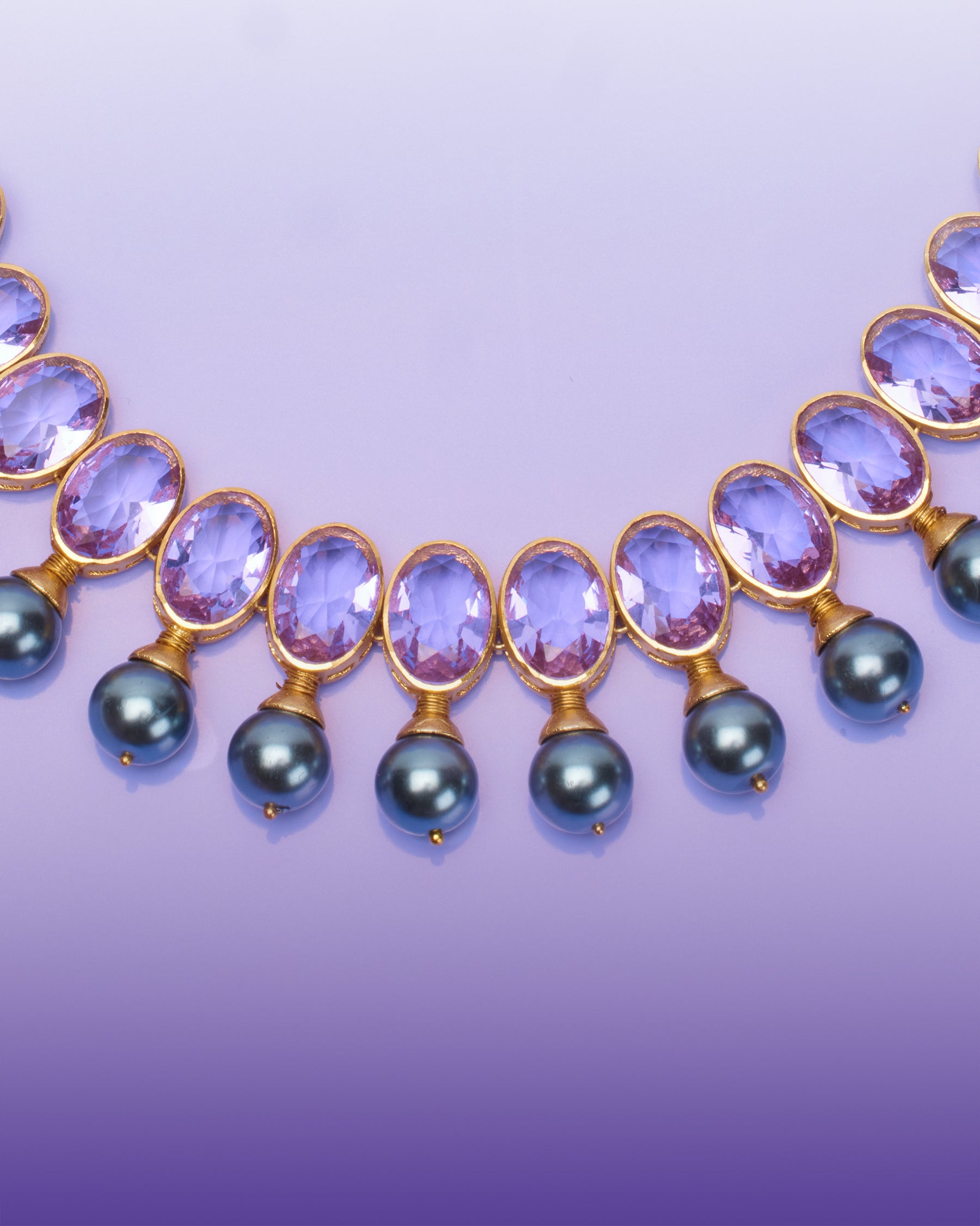 Amethyst hot sale statement necklace