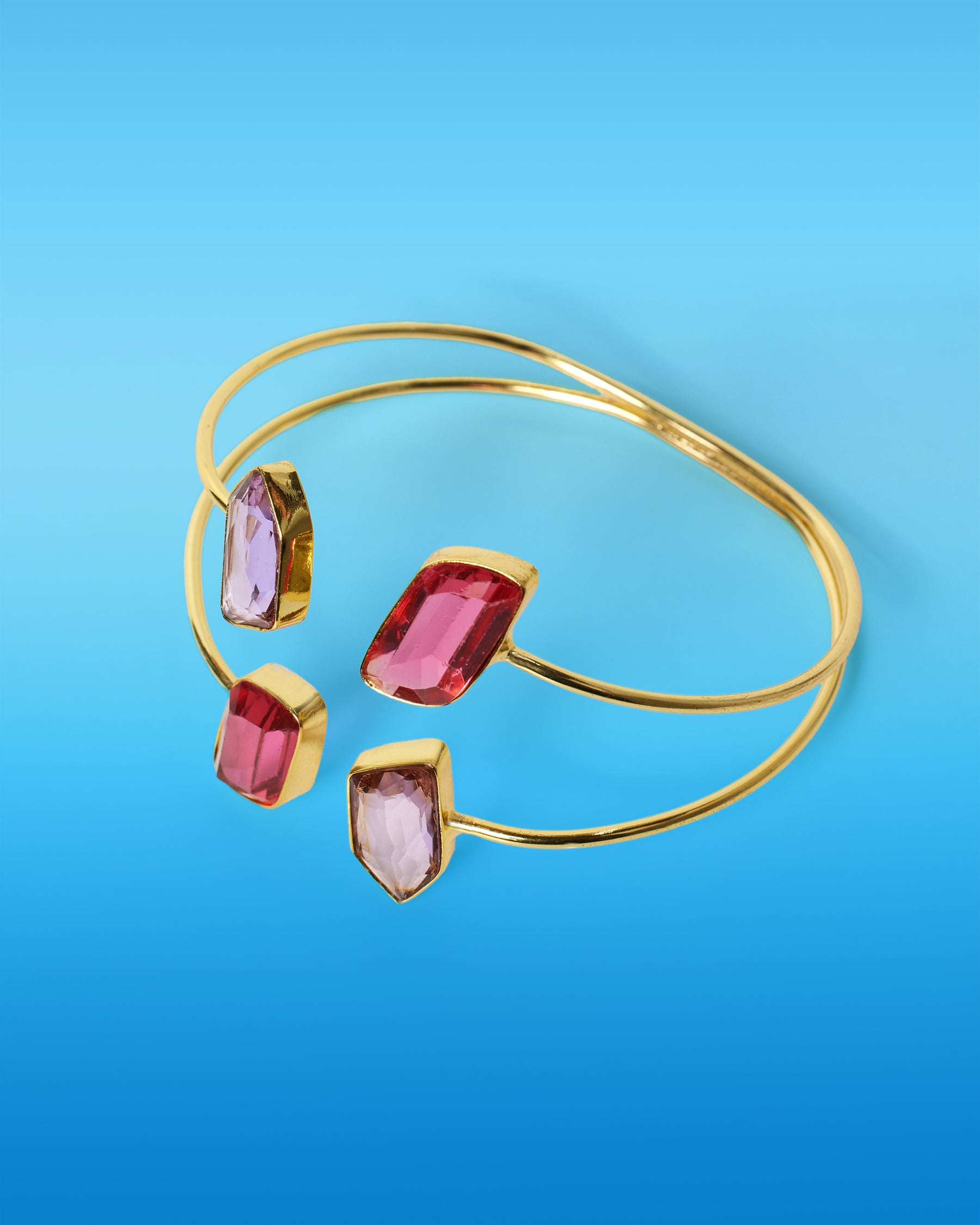 Callista Cuff Bracelet in Orchid Pinks