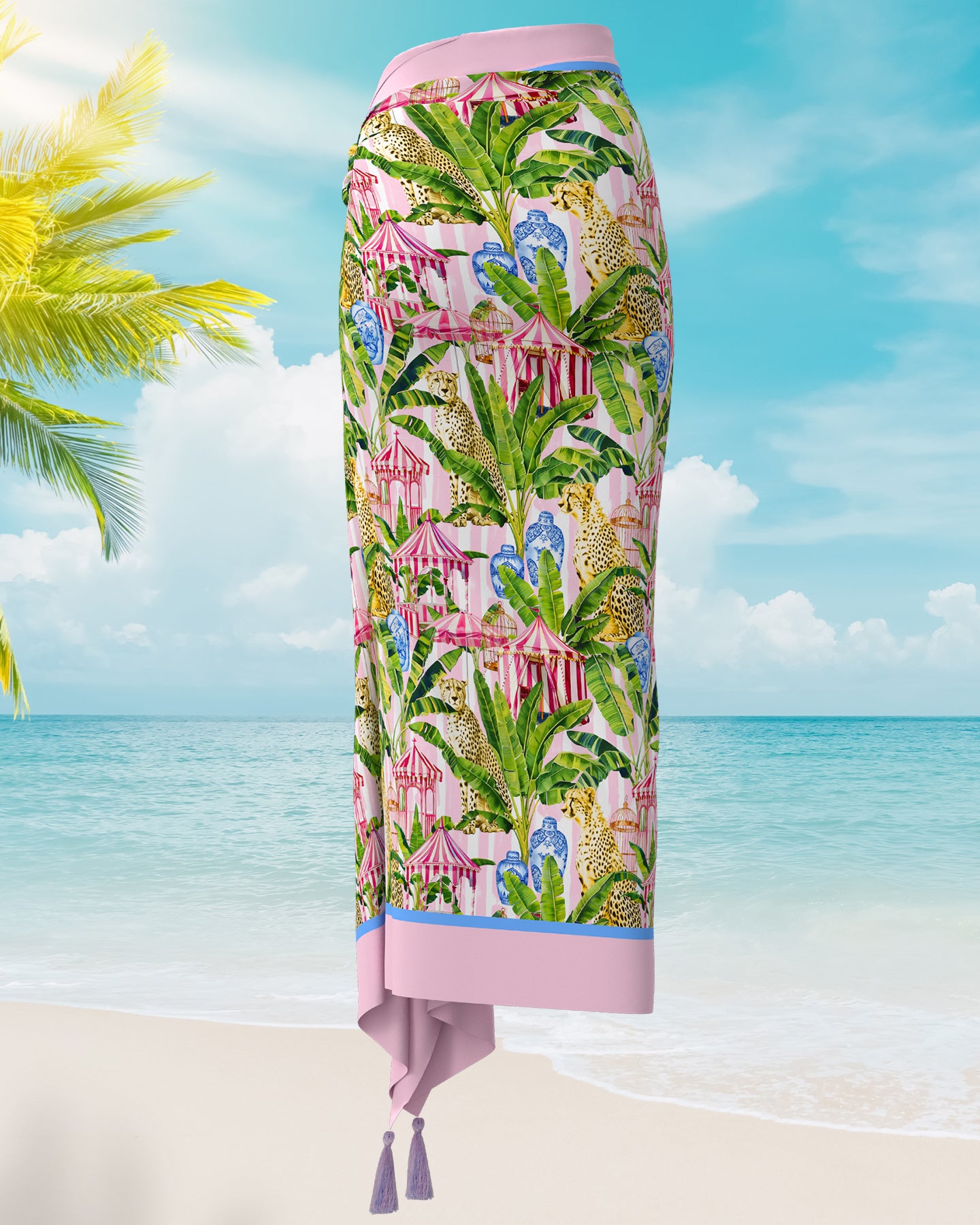 Jungle Folly Pareo back view