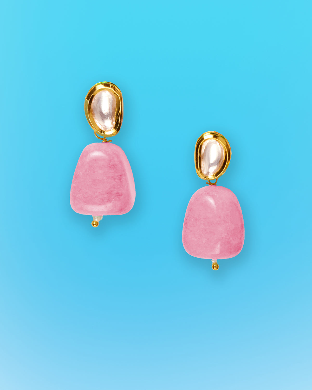 Lucia Earrings in Blush Pink