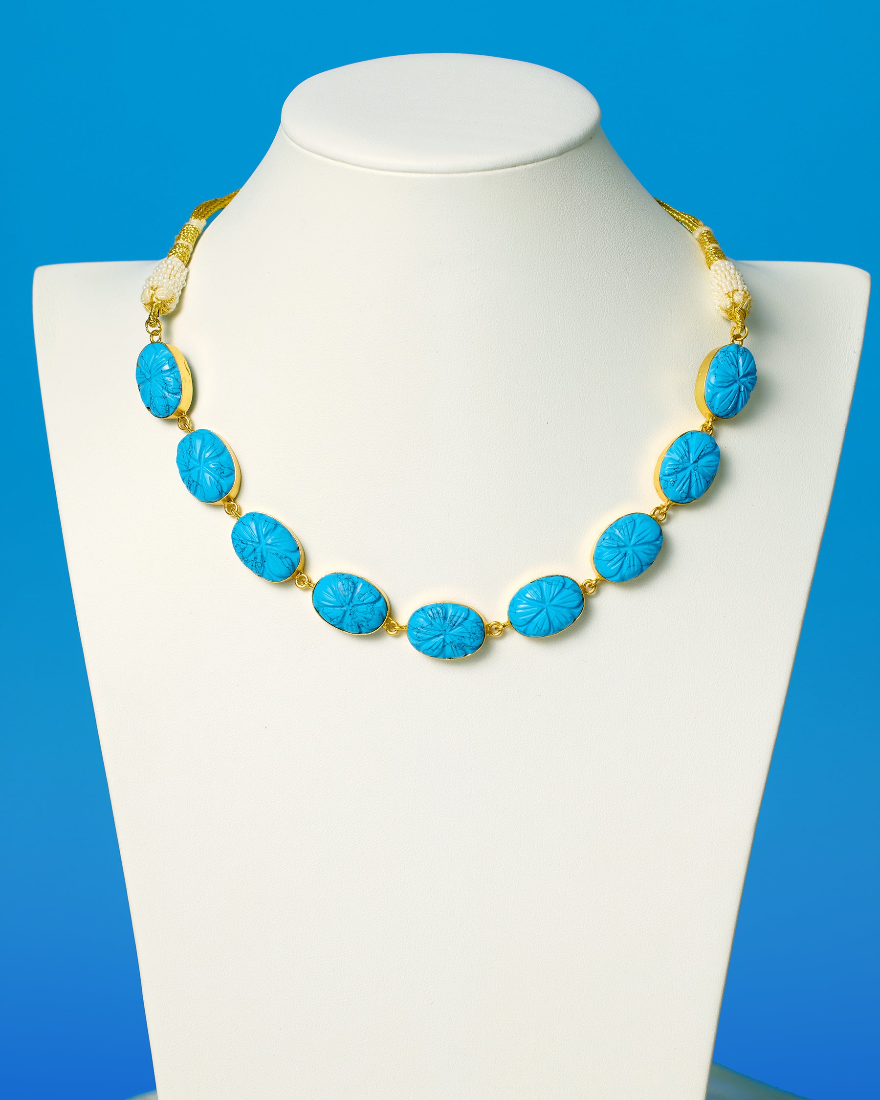 Skye Necklace in Turquoise Colored Stone