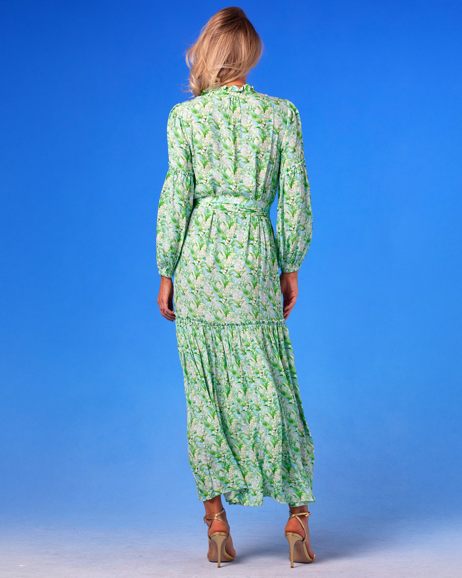 Waverly Maxi Dress in Lilies of the Valley back view