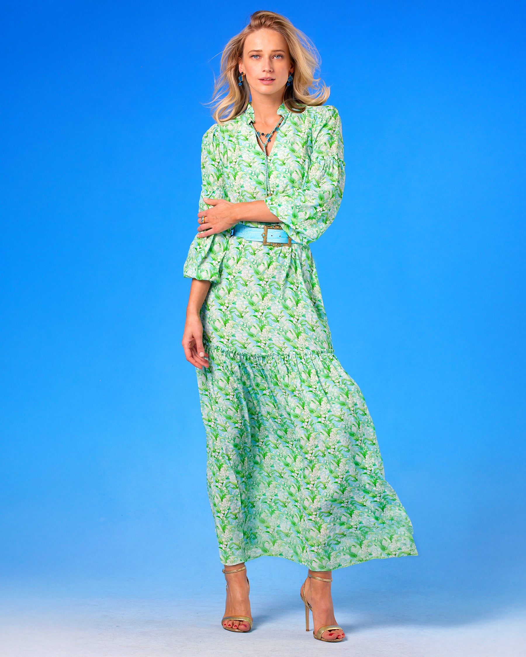 Waverly Maxi Dress in Lilies of the Valley