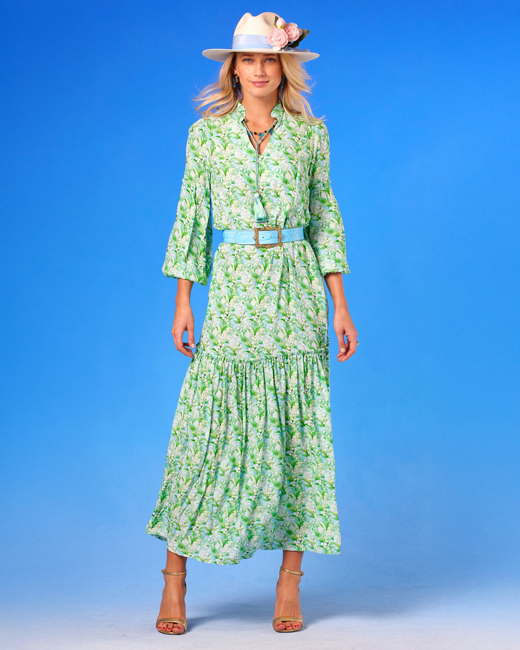 Waverly Maxi Dress in Lilies of the Valley