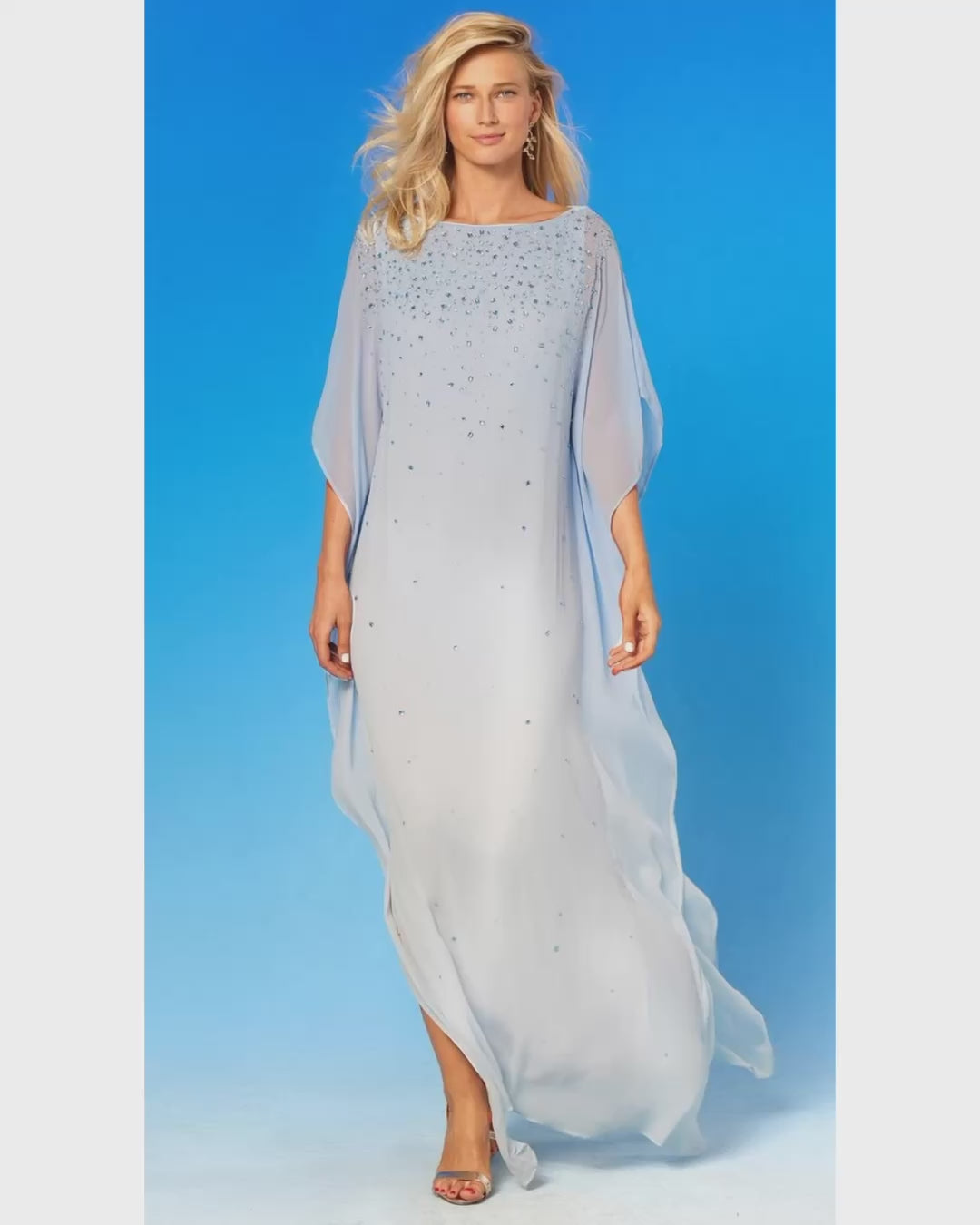 pale blue chiffon dress Azazie Nina Sky Blue Chiffon Bridesmaid Dresses