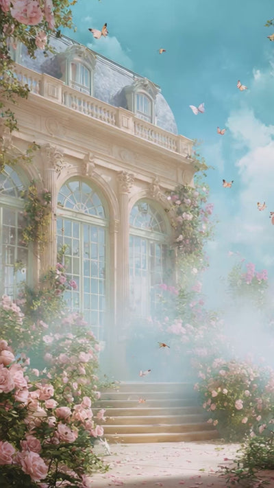 Ophelia Silk Kaftan in Impressionist Florals