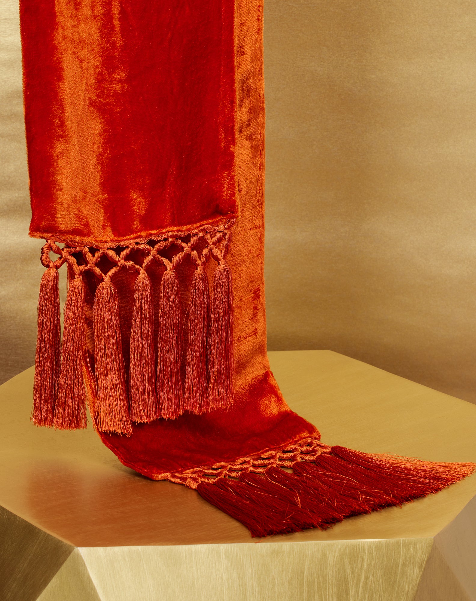 Amelia Velvet Scarf/Sash Belt in Sienna