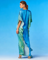 Silk Chiffon Cosima Kaftan WHALE main image 0