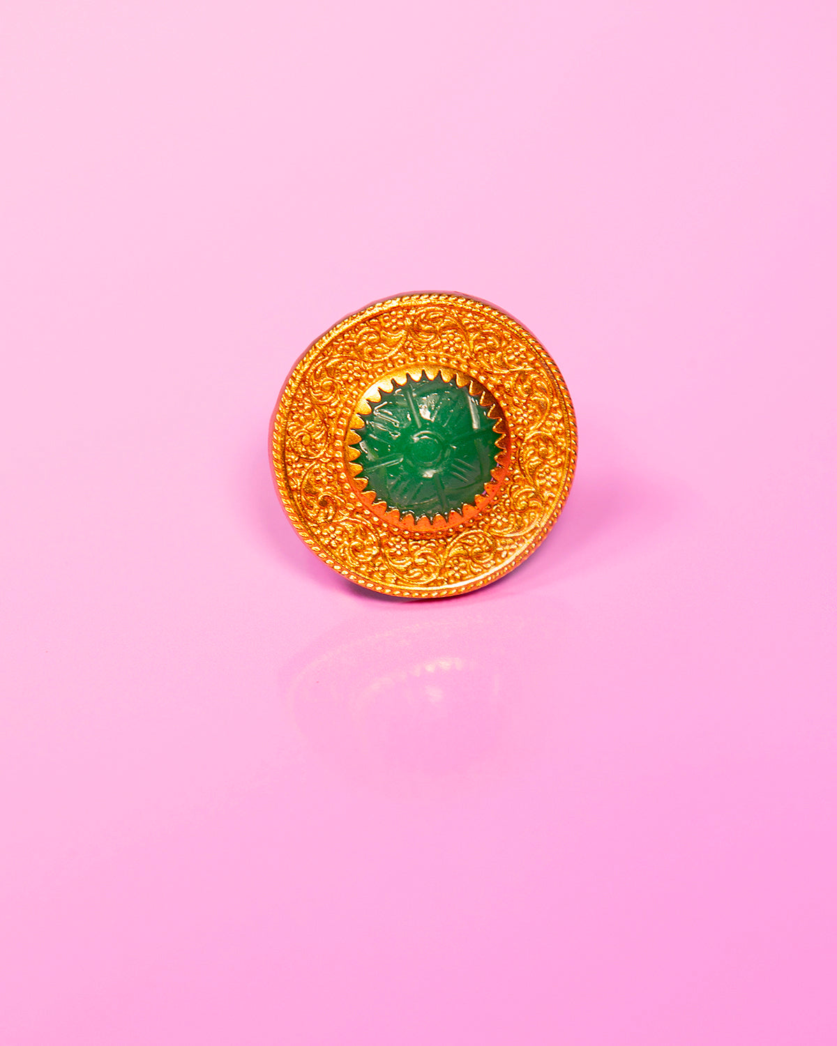 Lakshmi Green Onyx Ring